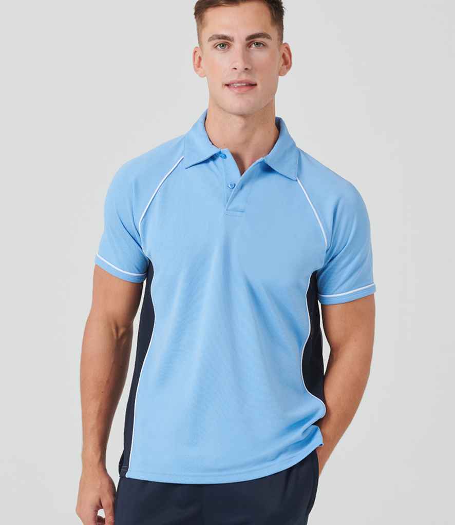 LV370 Finden + Hales Performance Piped Polo Shirt